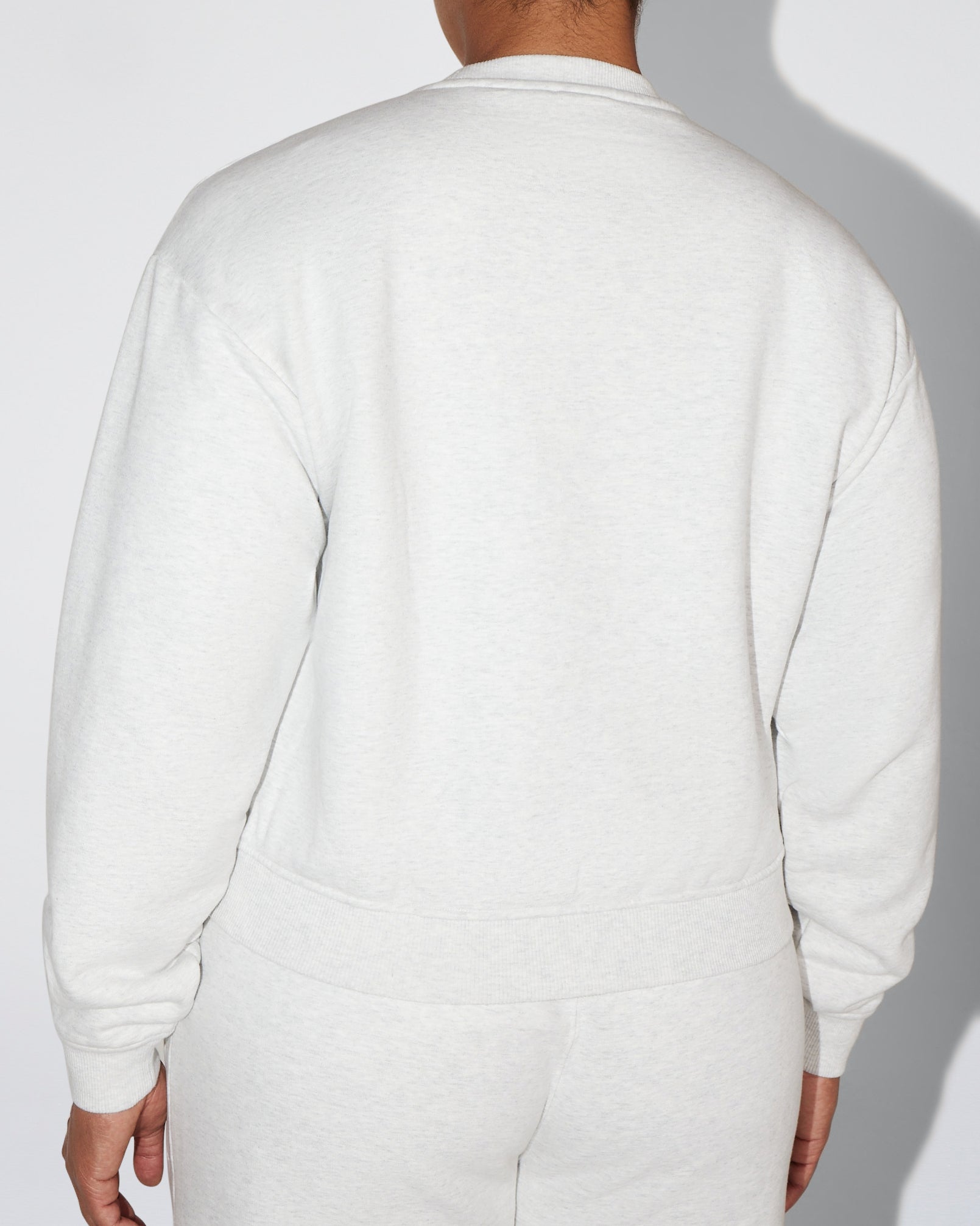 Fleece Crewneck | Light Heather Grey