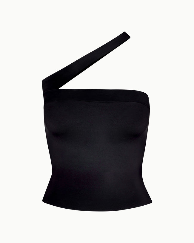 Sleek Stretch Tube Top | Black