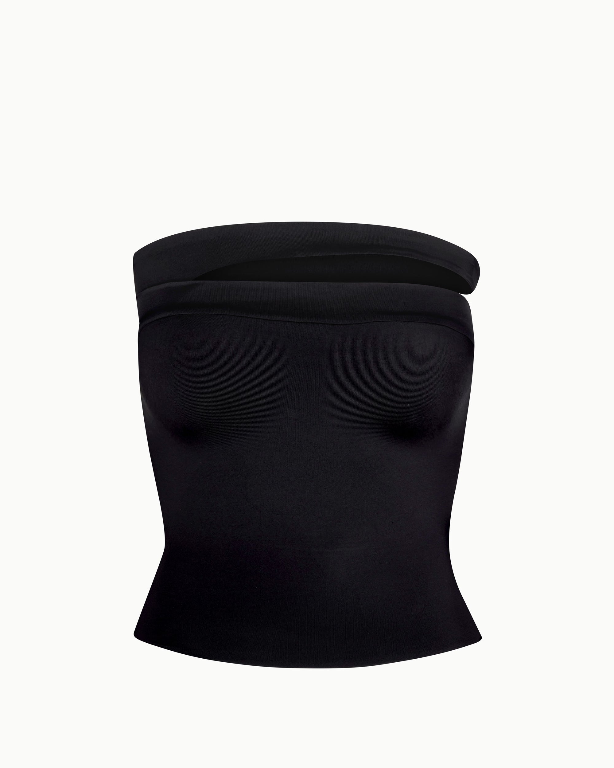 Sleek Stretch Tube Top | Black