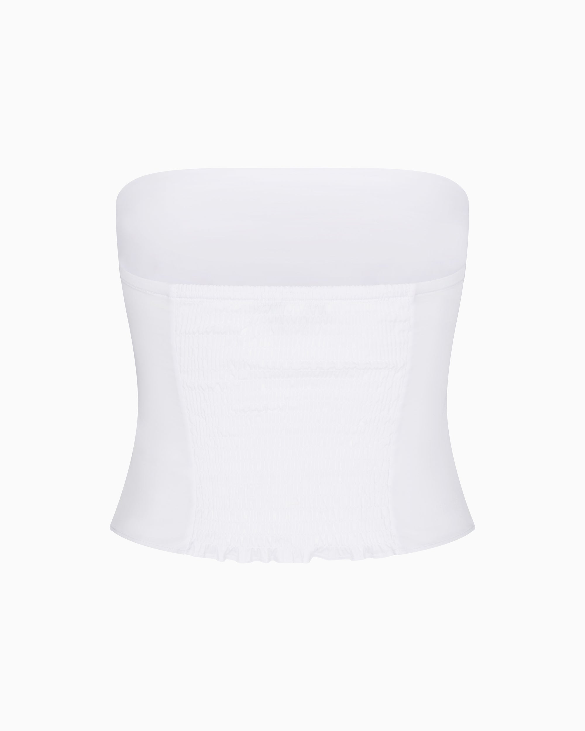 Poplin Tube Top | White