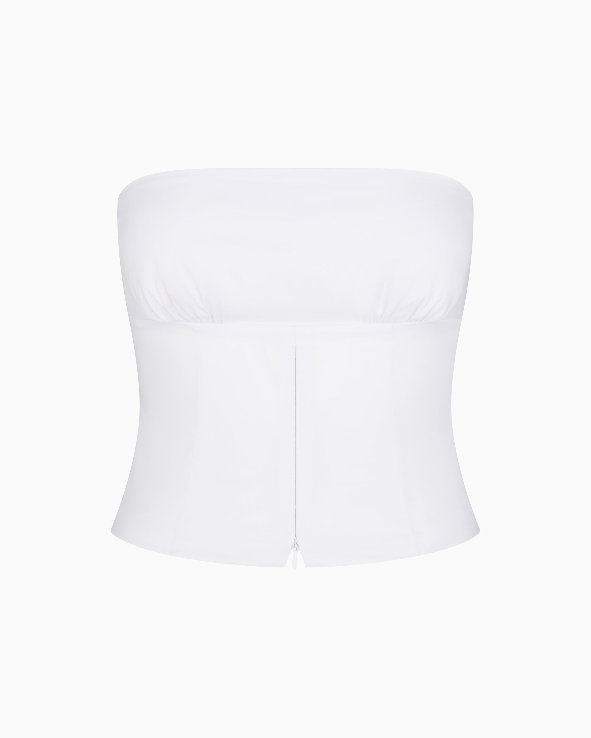 Poplin Tube Top | White